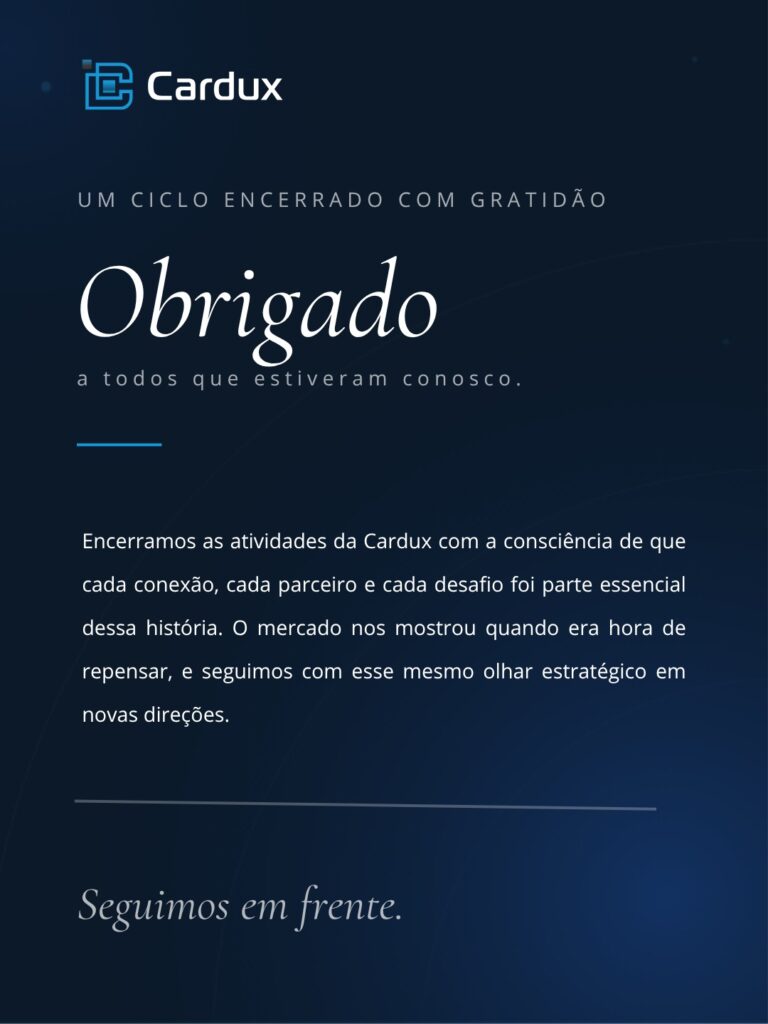 Encerramento das atividades da Cardux